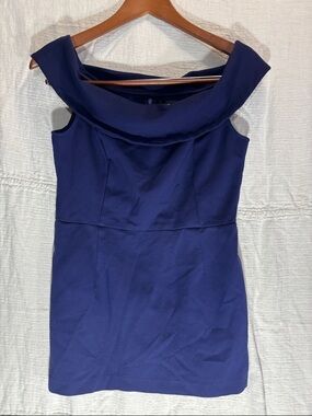 Alexia Admor Navy Off-Shoulder Mini Dress formal